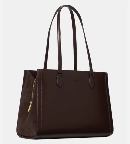 Madison Suede Large Laptop Tote